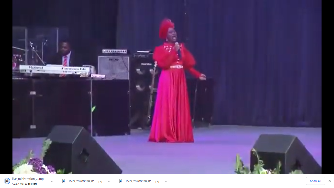 Live Ministration by Deborah Enenche during the last Nations' Worship